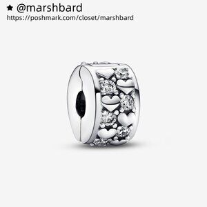 Pandora Infinite Hearts Sparkling Clip Charm